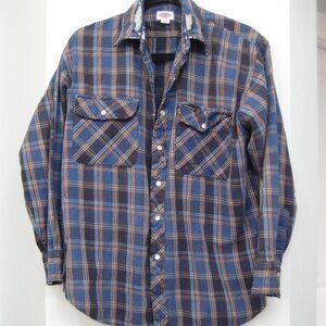 DISTRESSED Dickies plaid button up VINTAGE